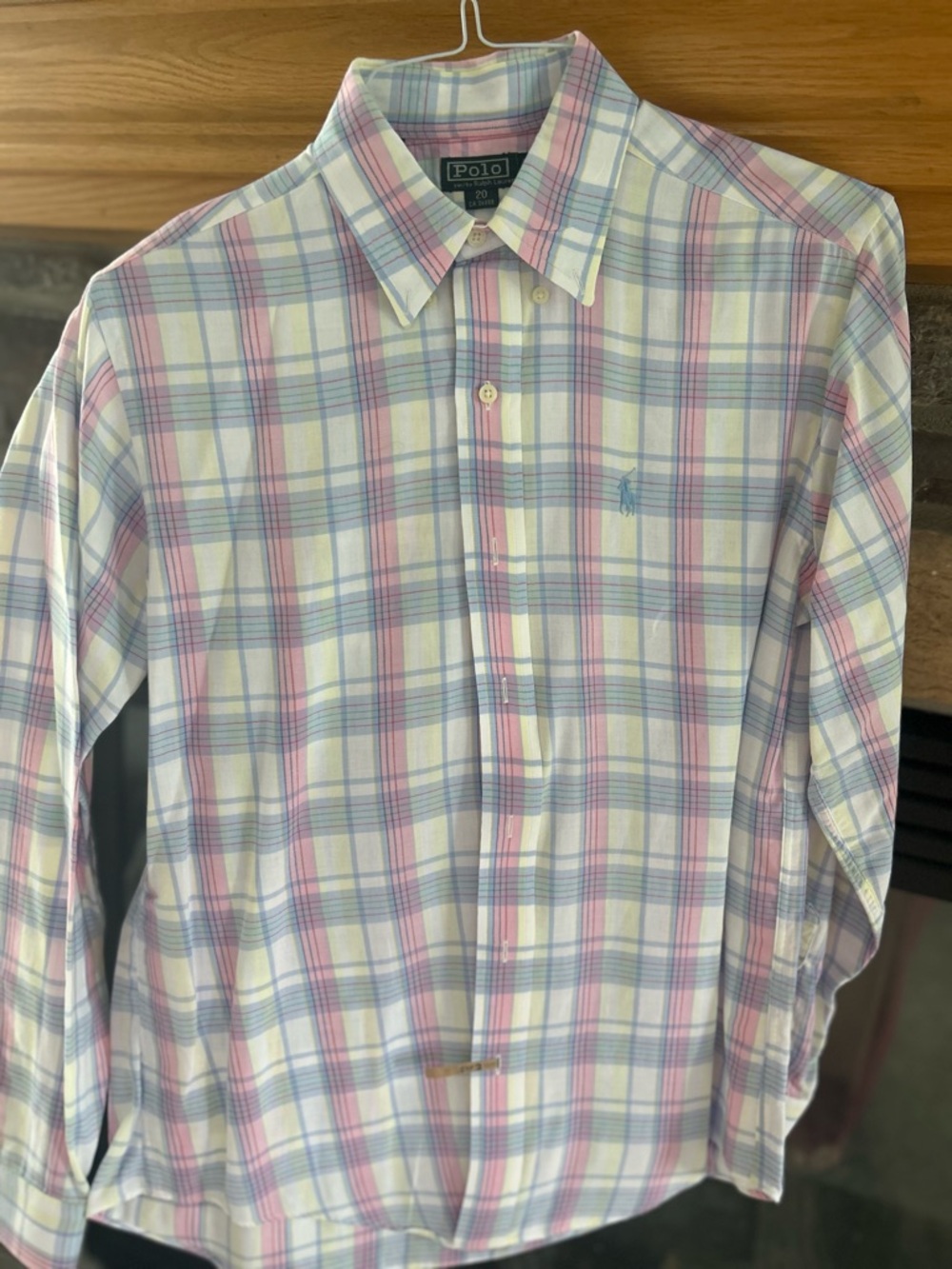 Ralph Lauren Button-Down Plaid Shirt - Pink, Blue, White